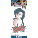 Tinsley Transfers DFBKR406 Rose Pin Up Biker Tattoo Fx