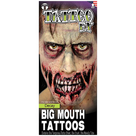 Tinsley Transfers DFBMKIT302 Decay Big Mouth Tattoo Fx Kit