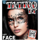 Morris Costumes DFFC503 Lace Face Tattoo