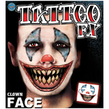 Morris Costumes DFFC506 Clown Face Tattoo