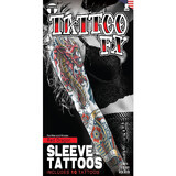 Tinsley DFST001 Tinsley Transfers Red Dragon Sleeve Temporary Tattoos