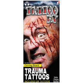Tinsley Transfers DFTR101 Carving BoaRed Trauma Tattoo Fx