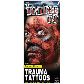 Tinsley Transfers DFTR102 Burned Alive Trauma Tattoo Fx