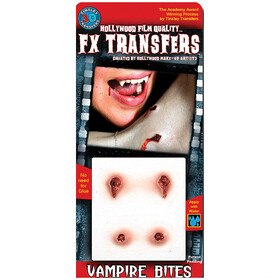Morris Costumes DFX501 Vampire Bites 3D Tattoos
