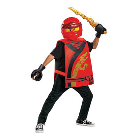 Disguise DG100379 Boy's Basic Lego Ninjago Kai Legacy Costume
