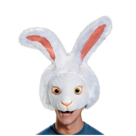 Morris Costumes DG10228 Adults' White Rabbit Mask