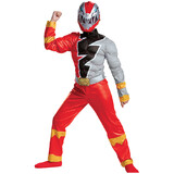 Morris Costumes DG115869 Boy's Red Ranger Dino Fury Muscle Costume