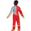 Morris Costumes DG115869L Boy's Muscle Mighty Morphin Power Rangers&#153; Red Ranger Dino Fury Costume - 4-6