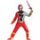 Morris Costumes DG115869L Boy's Muscle Mighty Morphin Power Rangers&#153; Red Ranger Dino Fury Costume - 4-6
