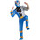 Disguise DG115879L Boy's Muscle Blue Ranger Dino Fury Costume - 4-6