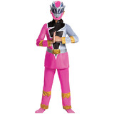 Morris Costumes DG115909 Girl's Pink Ranger Dino Fury Deluxe Costume