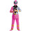 Morris Costumes DG115909L Girl's Deluxe Pink Ranger Dino Fury Costume - Small