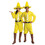 Disguise DG125179ADSM Adult's Person In The Yellow Hat Costume - Small/Medium