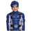 Morris Costumes DG13185M Boy's Blue Power Ranger Beast Morphers Muscle Costume