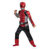 Morris Costumes Boy's Red Ranger Muscle Costume Beast Morphers