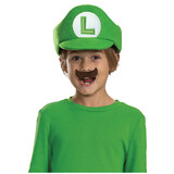 Disguise DG146379 Kid's Super Mario Bros.™ Elevated Luigi Hat & Mustache Costume Accessory