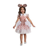 Morris Costumes DG15705M Toddler Girl's Rose Gold Minnie Costume - 3T-4T