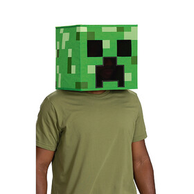 Disguise DG161929 Minecraft&#153; Anniversary Creeper Block Head Mask