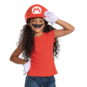 Disguise DG167299 Kids Classic Super Mario Bros.&#153; Mario Elevated Costume Accessory Kit