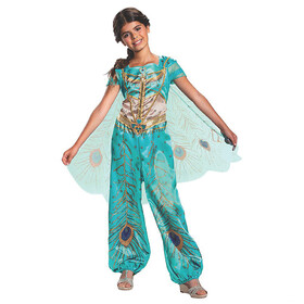 Morris Costumes Girl's Classic Aladdin&#153; Live Action Teal Jasmine Costume