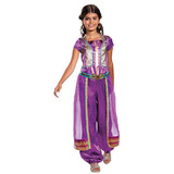 Morris Costumes Girl's Classic Aladdin™ Live Action Purple Jasmine Costume Small