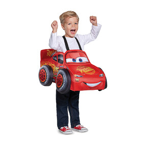 Disguise DG23058 Toddler Disney Pixar's Lightning McQueen 3D Overlay Car Costume - One Size