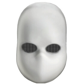 Disguise DG23927 Adult's Blank Black Eyes Doll Mask
