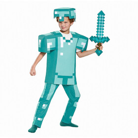 Morris Costumes DG65662 Minecraft Armor Deluxe Child Costume