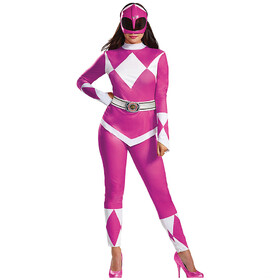 Disguise DG67333 Women's Pink Ranger Deluxe Costume - Mighty Morphin