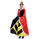 Disguise Women's Deluxe Alice in Wonderland Queen of Hearts Costume