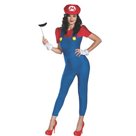 Disguise DG73750N Women's Deluxe Super Mario Bros.&#153; Mario Costume - Small