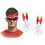 Disguise DG82850 Men's Red Ranger Dino Charge Costume Kit