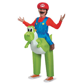 Disguise DG85150CH Boy's Super Mario Bros.&#153; Mario Riding Yoshi Costume - Up to Size 8