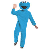 Disguise DG86545D Adult's Prestige Sesame Street Cookie Monster Costume