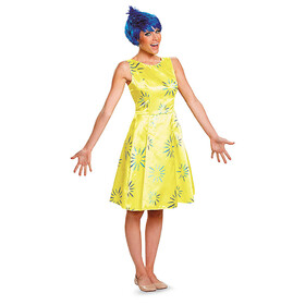 Disguise Women's Deluxe Disney/Pixar Inside Out 2 Yellow Joy Costume