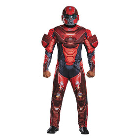 Morris Costumes Men's Halo Red Spartan Costume