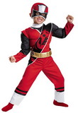 Disguise DG18812 Boy'S Red Ranger Muscle Costume - Ninja Steel