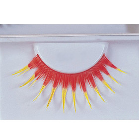 Morris Costumes EA-93 Eyelashes Red With Yellow