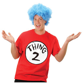Elope Lingerie EL405221 Cat In The Hat Thing 2 Shirt and Wig Set - Medium