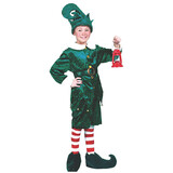 Funny Fashions Child's Holly Jolly Elf Costume Small
