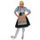 Funny Fashion FF501093SM Women's Salzberg Dress with Shirt Costume - Small
