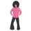 Funny Fashion FF608312MD Adult's Pink Saturday Night Medium Shirt