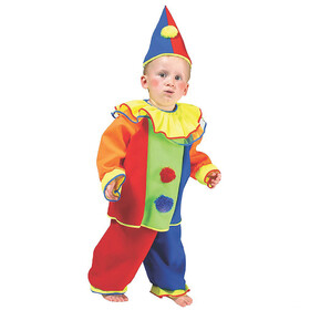 Funny Fashion FF740605 Kid's Bobo the Clown Costume - Small
