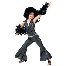 Funny Fashion Girl's Boogie Disco Costume