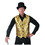 Funny Fashion FF781852GDLG Men's Gold Vest Costume - Extra Large