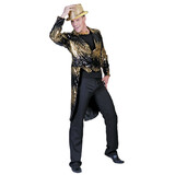 Funny Fashion Men's Gold Glitter Tailcoat Costume