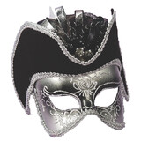 Forum Novelties FM57589 Adult's Silver Venetian Mask