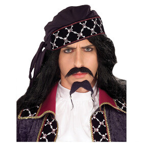 Forum Novelties FM58280 Adult's Black Pirate Mustache And Beard