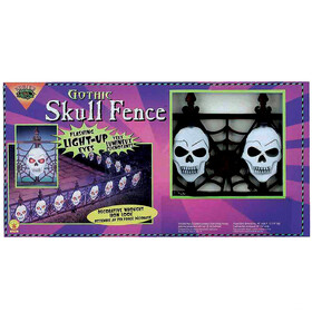 Morris Costumes FM58468 Gothic Skull Light-Up Fence