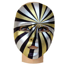 Forum Novelties FM59881 Striped Mardi Gras Mask